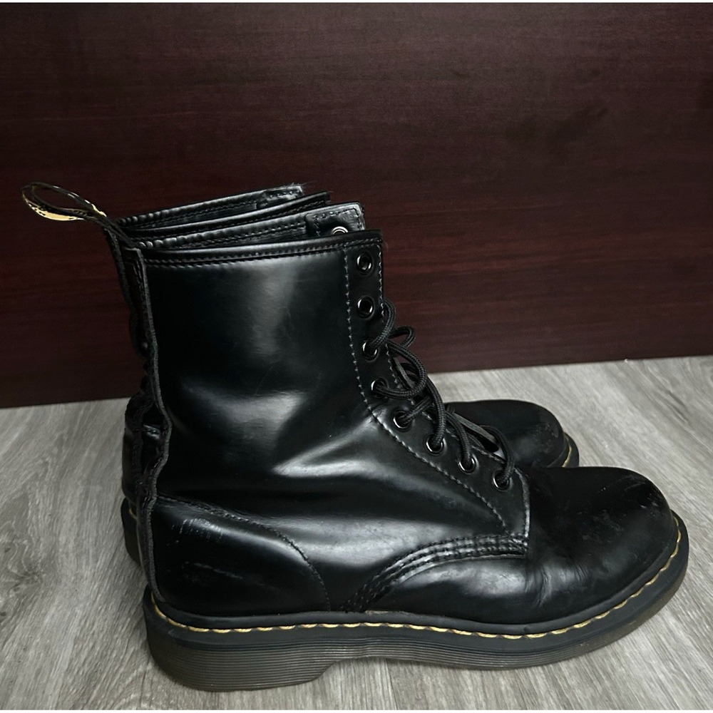 Dr Martens 11821 Unisex Boots Women's Size 9 / Men's 8 Airwalk Smooth Black Shoe
